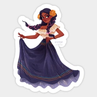 Mexican girl Sticker